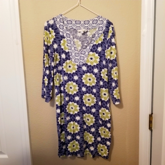 Boden Floral Kaleidoscope Tunic Dress size US 10 RN 118027 - Picture 1 of 6